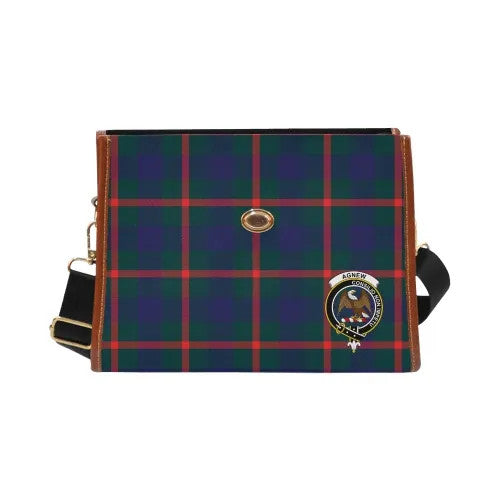 Scottish Agnew Clan Crest Tartan Waterproof Canvas Bag Tartan Plaid 2