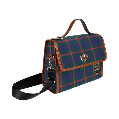 Scottish Agnew Clan Crest Tartan Waterproof Canvas Bag Tartan Plaid 3