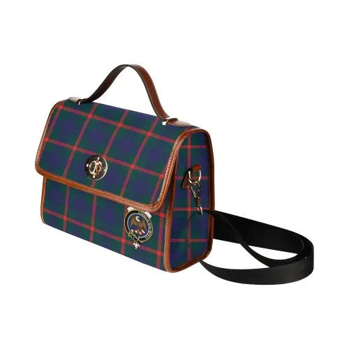 Scottish Agnew Clan Crest Tartan Waterproof Canvas Bag Tartan Plaid 4