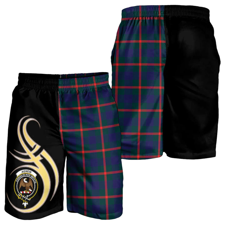 Scottish Agnew Modern Clan Crest Tartan Believe in Me Men's Shorts
