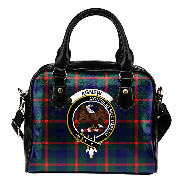 Scottish Agnew Modern Clan Crest Tartan Shoulder Handbag Tartan Plaid 1
