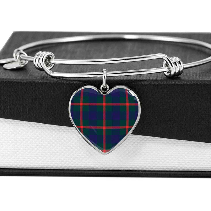 Scottish Agnew Modern Clan Tartan Bangle Heart Tartan Plaid 5