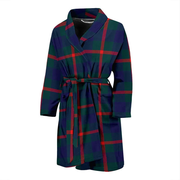 Scottish Agnew Modern Clan Tartan Bathrobe 2