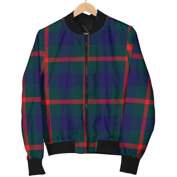 Scottish Agnew Modern Clan Tartan Bomber Jacket Tartan Plaid 1