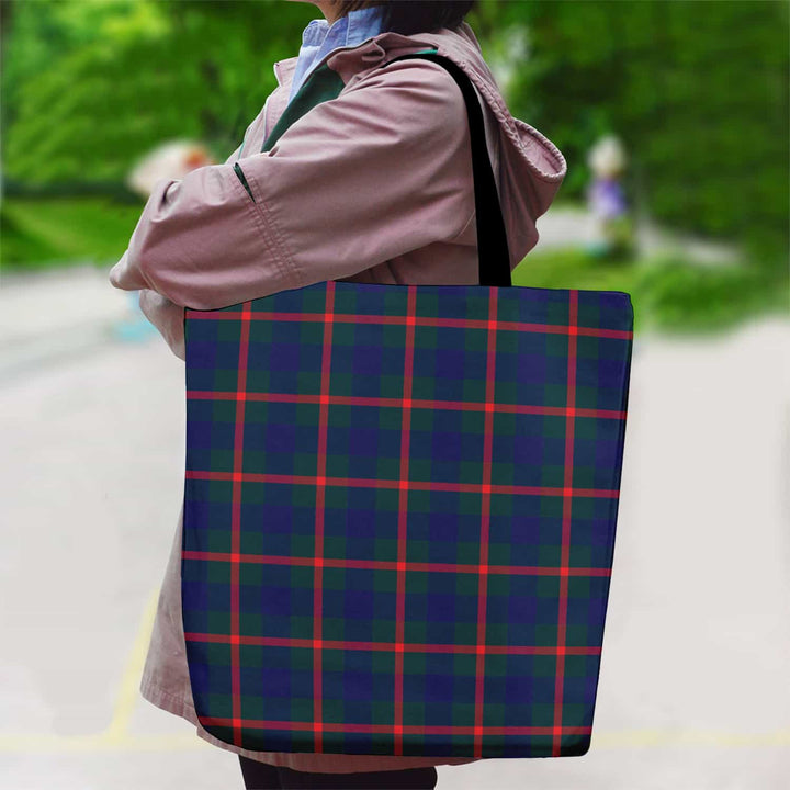 Scottish Agnew Modern Clan Tartan Canvas Bag With Shoulder Strap Tartan Plaid 2