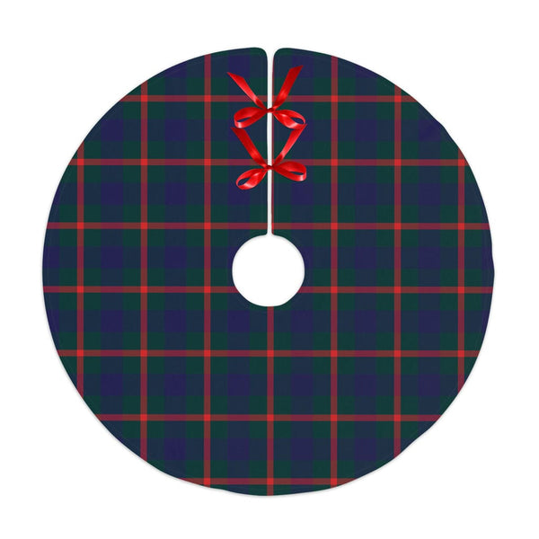 Scottish Agnew Modern Clan Tartan Christmas Tree Skirt No Tassels 1 Tartan Plaid