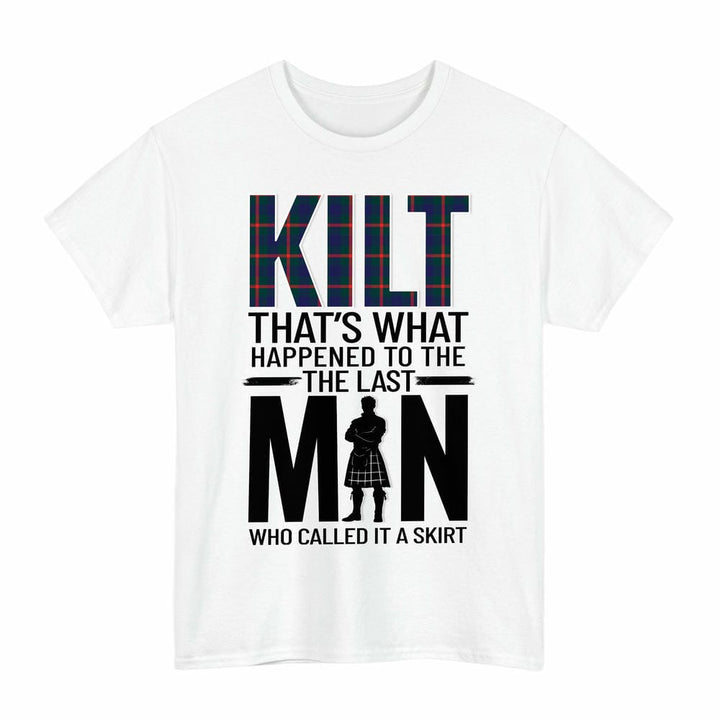 Scottish Agnew Modern Clan Tartan Funny Scotland Kilt T-Shirt Tartan Plaid White Color