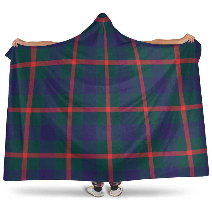 Scottish Agnew Modern Clan Tartan Hooded Blanket Tartan Plaid 1
