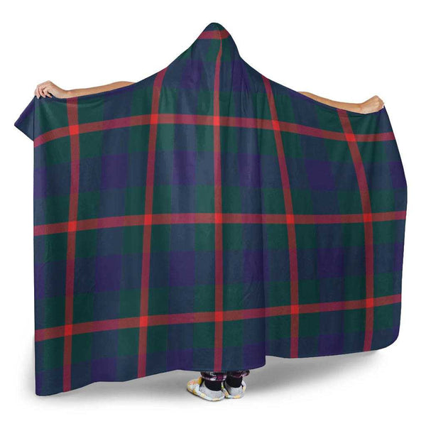 Scottish Agnew Modern Clan Tartan Hooded Blanket Tartan Plaid 2