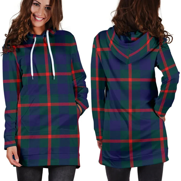 Scottish Agnew Modern Clan Tartan Hoodie Dress