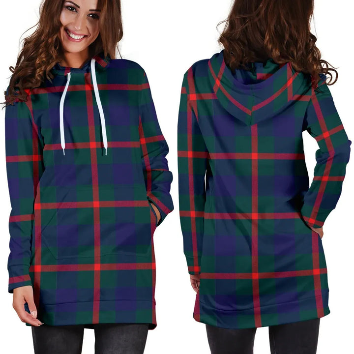 Scottish Agnew Modern Clan Tartan Hoodie Dress