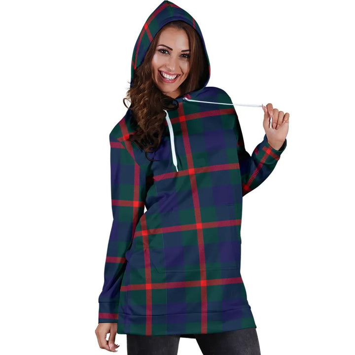 Scottish Agnew Modern Clan Tartan Hoodie Dress