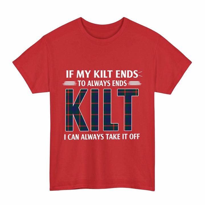 Scottish Agnew Modern Clan Tartan Kilt Pride T-Shirt Tartan Plaid Red Color