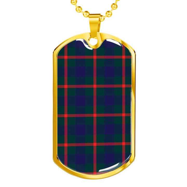 Scottish Agnew Modern Clan Tartan Military Dog Tag Necklace Tartan Plaid 2