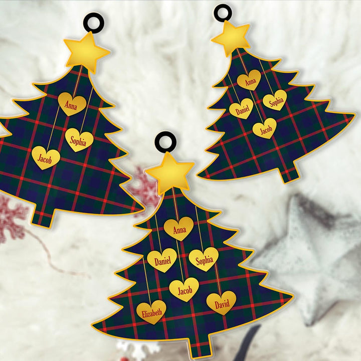 Scottish Agnew Modern Clan Tartan Ornament Custom Family Christmas Tree Tartan Plaid 2