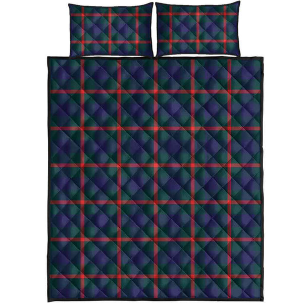 Scottish Agnew Modern Clan Tartan Quilt Bed Set Tartan Plaid 1