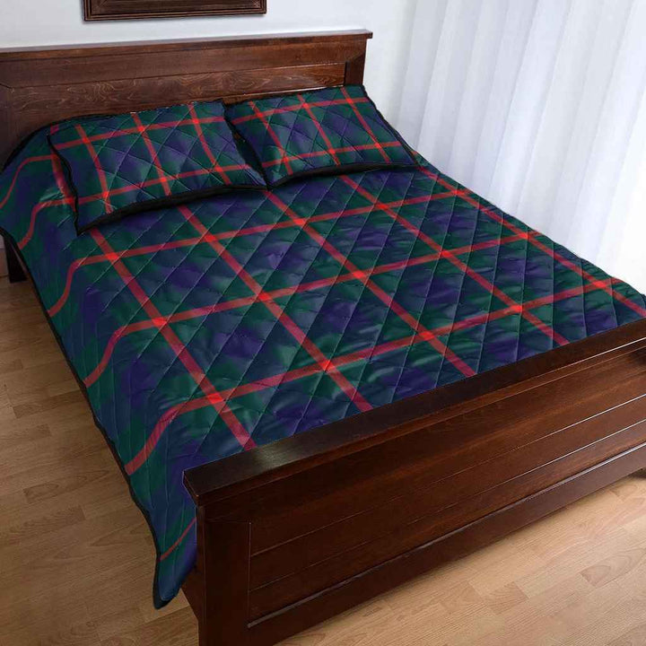 Scottish Agnew Modern Clan Tartan Quilt Bed Set Tartan Plaid 4