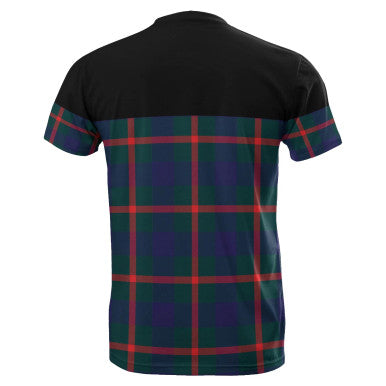Scottish Agnew Modern Clan Tartan T-Shirt Horizontal Style Back Side Tartan Plaid