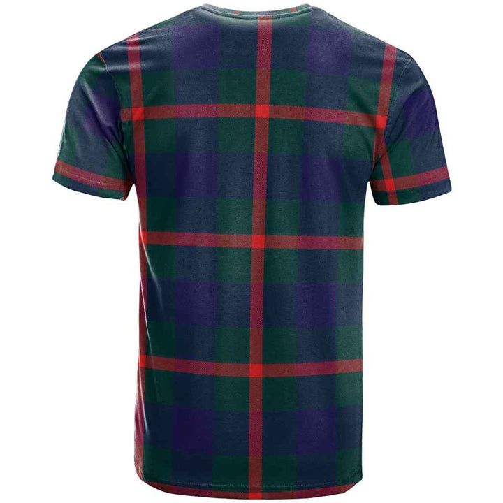 Scottish Agnew Modern Clan Tartan T-Shirt Back Side Tartan Plaid