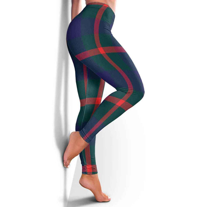 Scottish Agnew Modern Clan Tartan Women Leggings Tartan Plaid 4