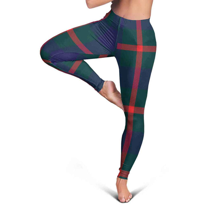 Scottish Agnew Modern Clan Tartan Women Leggings Tartan Plaid 5