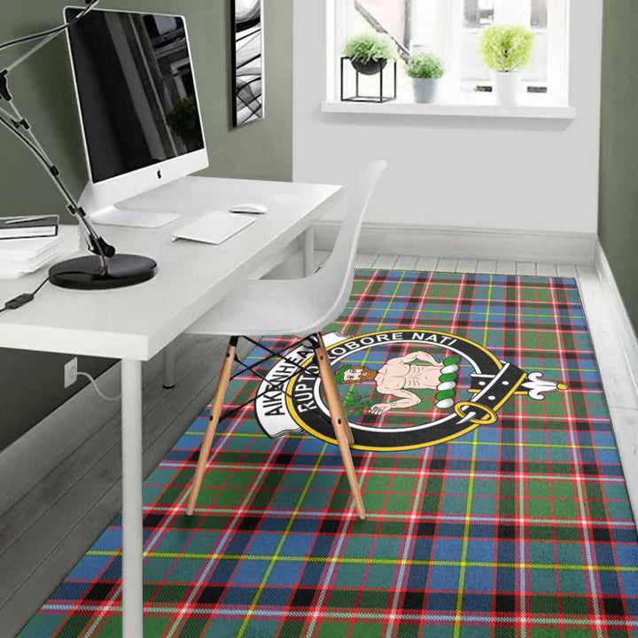 Scottish Aikenhead Clan Crest Tartan Area Rug Tartan Plaid 4
