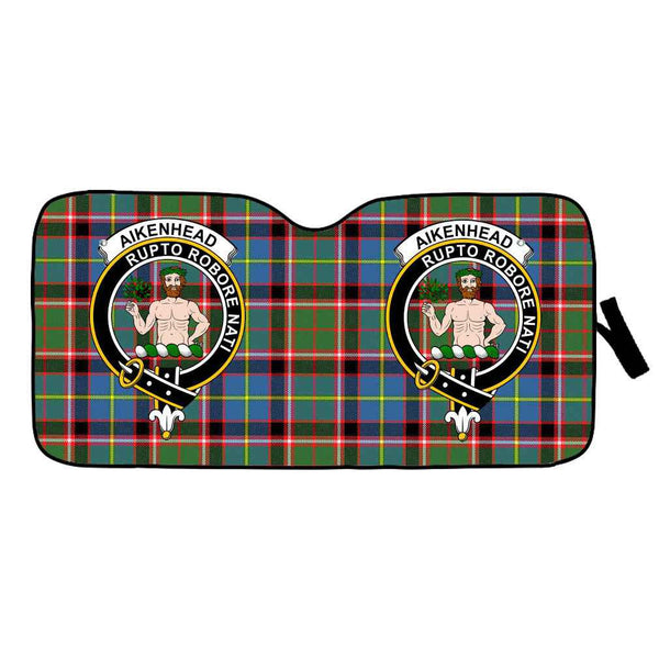 Scottish Aikenhead Clan Crest Tartan Car Windshield Sun Shade Tartan Plaid 1