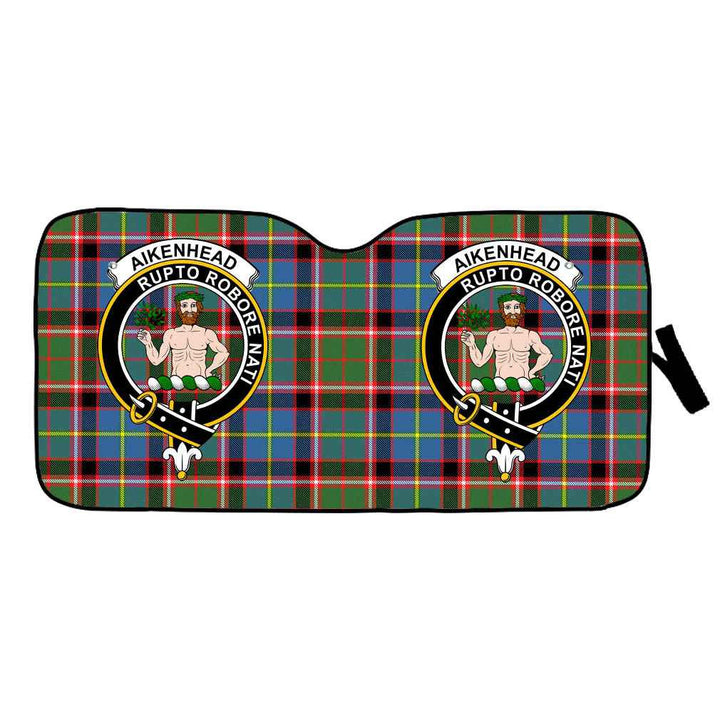 Scottish Aikenhead Clan Crest Tartan Car Windshield Sun Shade Tartan Plaid 1