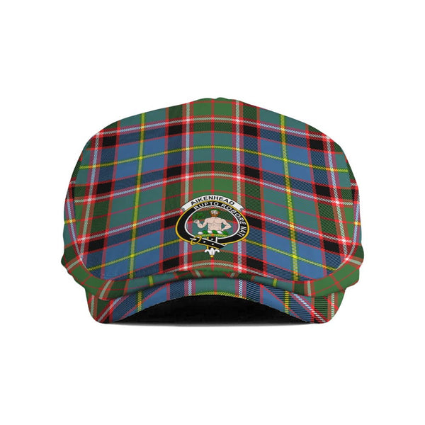 Scottish Aikenhead Clan Crest Tartan Flat Cap Tartan Plaid 1