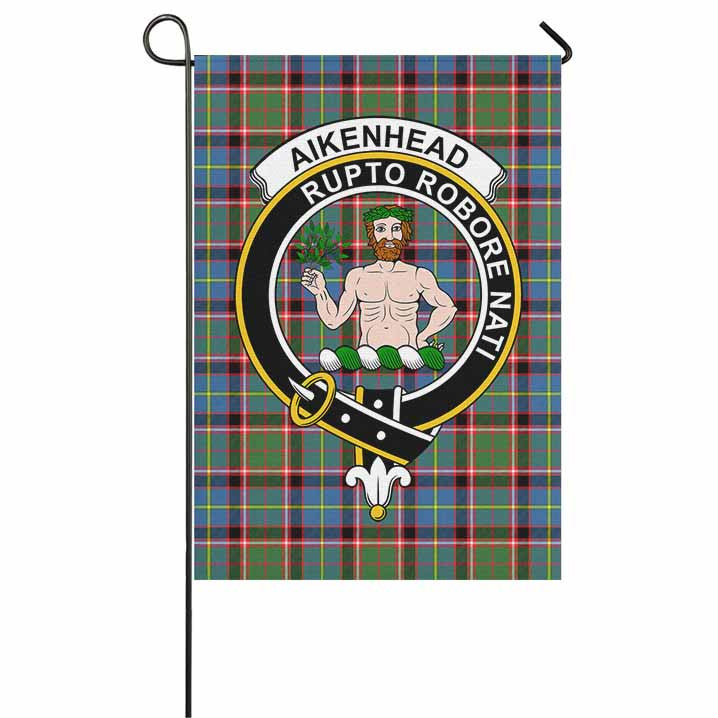Scottish Aikenhead Clan Crest Tartan Garden Flag Tartan Plaid 1
