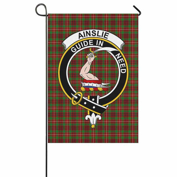 Scottish Ainslie Clan Crest Tartan Garden Flag Tartan Plaid 1