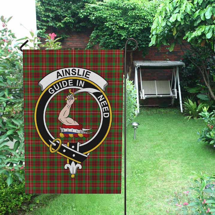 Scottish Ainslie Clan Crest Tartan Garden Flag Tartan Plaid 2