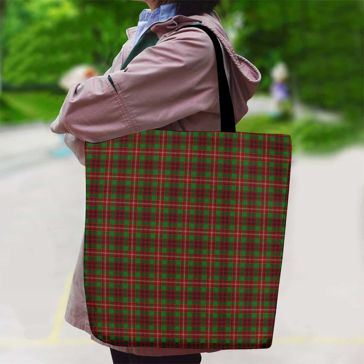 Scottish Ainslie Clan Tartan Canvas Bag With Shoulder Strap Tartan Plaid 2