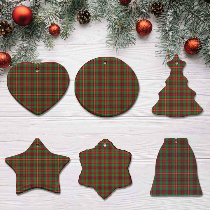 Scottish Ainslie Clan Tartan Ceramic Ornament All Tartan Plaid