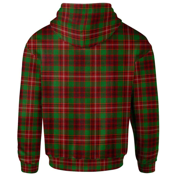 Scottish Ainslie Clan Tartan Hoodie Back Side Tartan Plaid