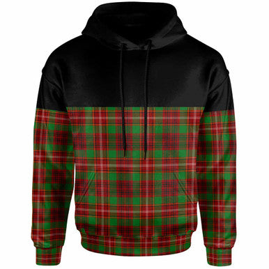 Scottish Ainslie Clan Tartan Hoodie - Horizontal Style Front Side Tartan Plaid