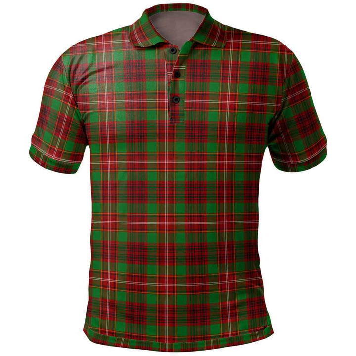 Scottish Ainslie Clan Tartan Polo Shirt Front Side Tartan Plaid
