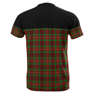 Scottish Ainslie Clan Tartan T-Shirt Horizontal Style Back Side Tartan Plaid