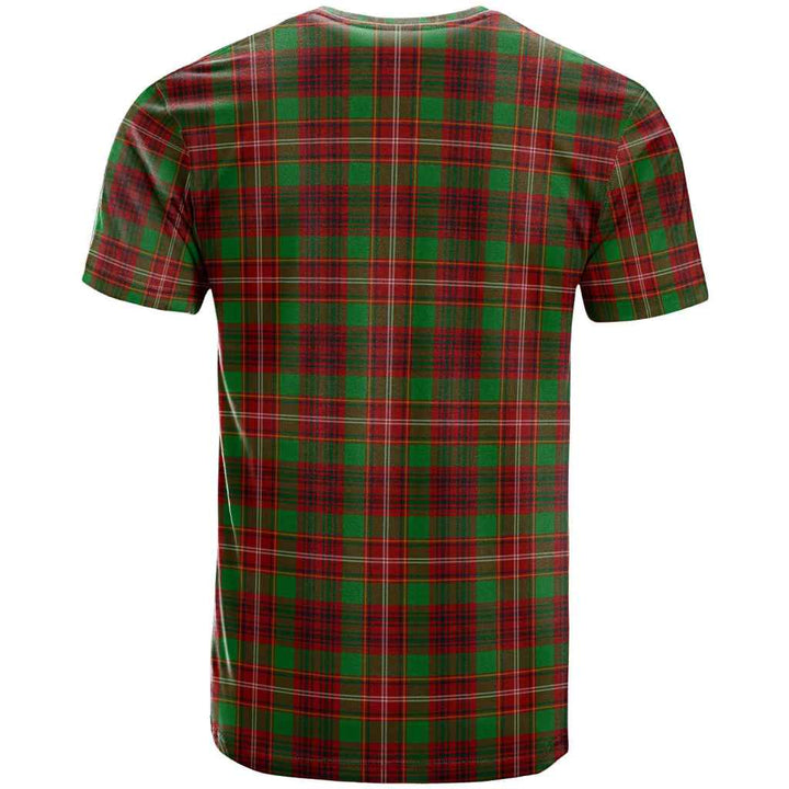 Scottish Ainslie Clan Tartan T-Shirt Back Side Tartan Plaid