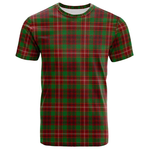 Scottish Ainslie Clan Tartan T-Shirt Front Side Tartan Plaid