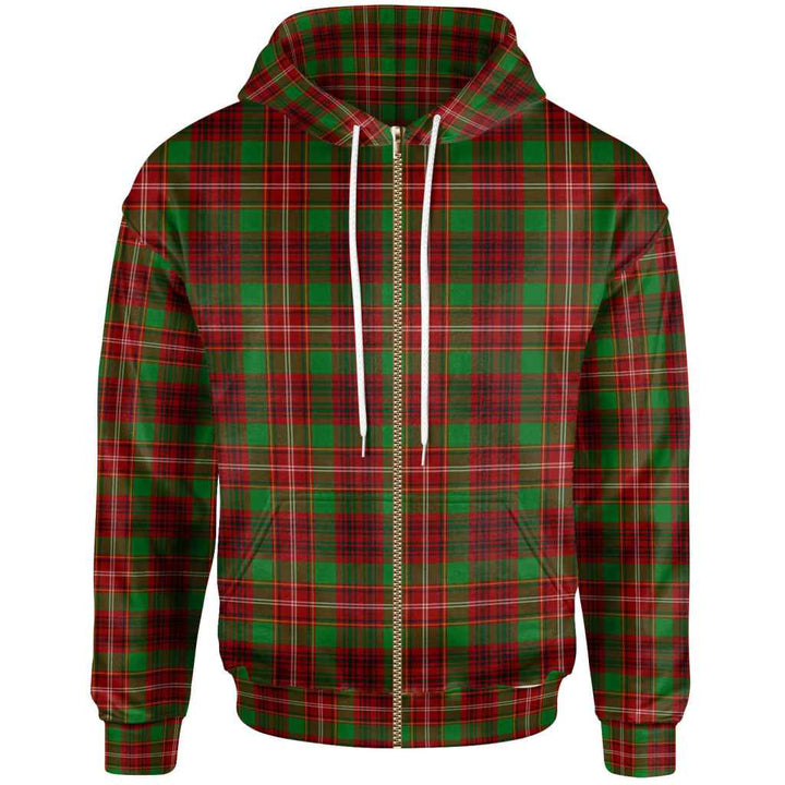 Scottish Ainslie Clan Tartan Hoodie Zip Tartan Plaid