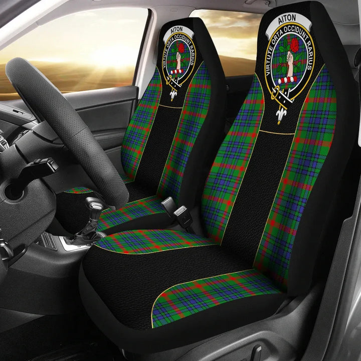 Scottish Aiton Clan Crest Tartan Car Seat Covers - Special Style 1