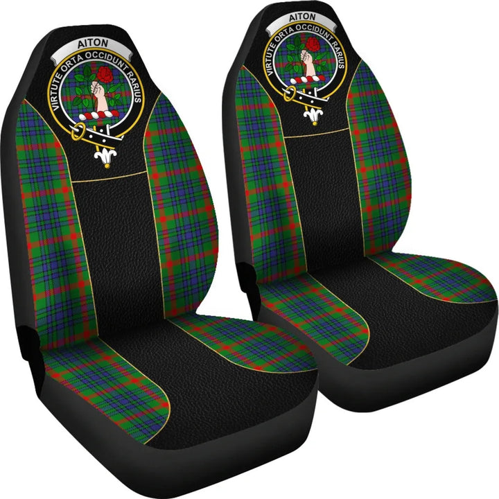 Scottish Aiton Clan Crest Tartan Car Seat Covers - Special Style 4
