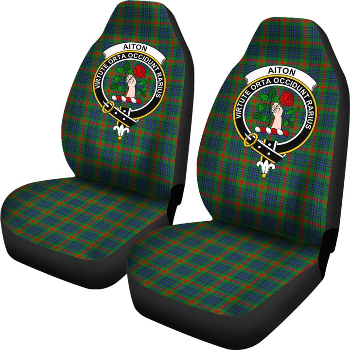 Scottish Aiton Clan Crest Tartan Car Seat Covers 1