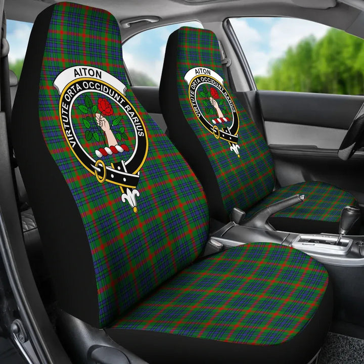 Scottish Aiton Clan Crest Tartan Car Seat Covers 3