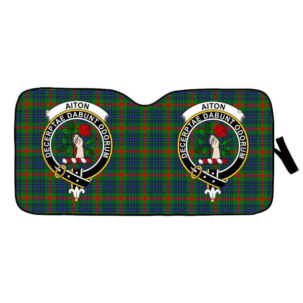 Scottish Aiton Clan Crest Tartan Car Windshield Sun Shade Tartan Plaid 1