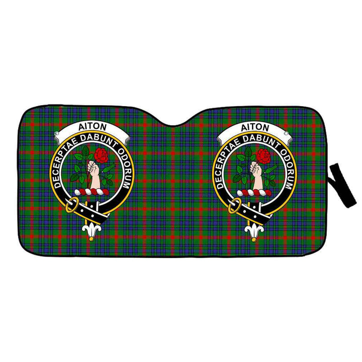 Scottish Aiton Clan Crest Tartan Car Windshield Sun Shade Tartan Plaid 1