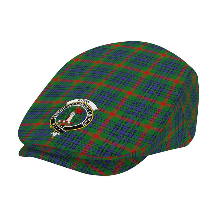 Scottish Aiton Clan Crest Tartan Flat Cap Tartan Plaid 2