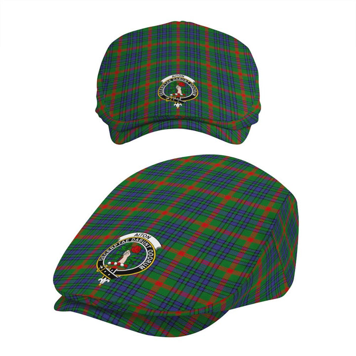 Scottish Aiton Clan Crest Tartan Flat Cap Tartan Plaid 5