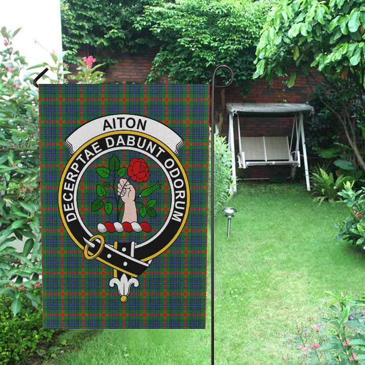 Scottish Aiton Clan Crest Tartan Garden Flag Tartan Plaid 2